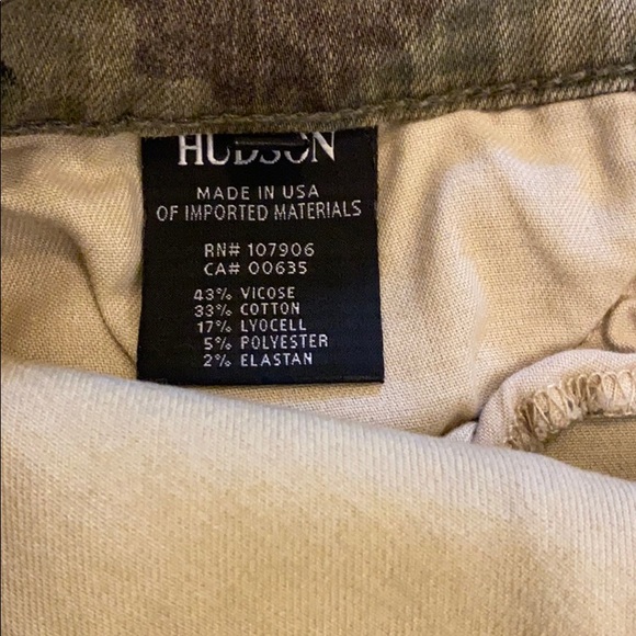 Hudson Nico Green Camo Ankle Skinny Jeans - Picture 6 of 6